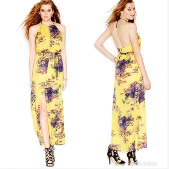 Guess Dresses & Skirts - GUESS 🐯YeLLoW MaXi w/ TiGeR PriNt 💛